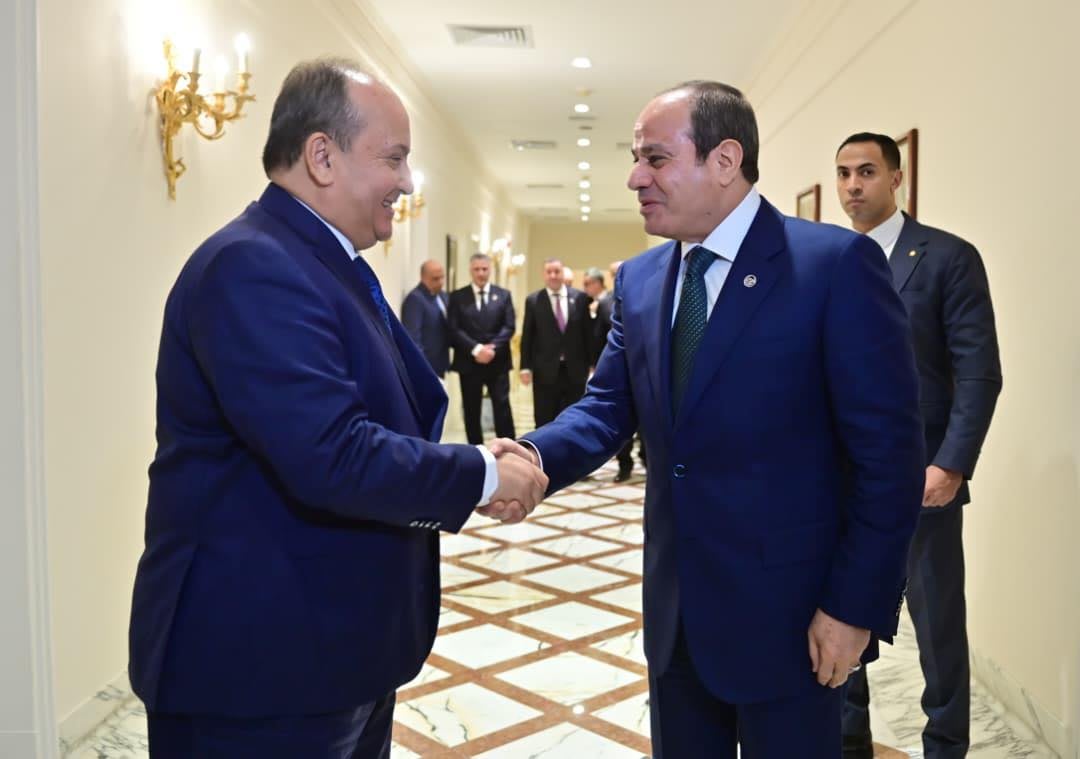 Algerian Prime Minister Received by Egyptian President El-Sisi