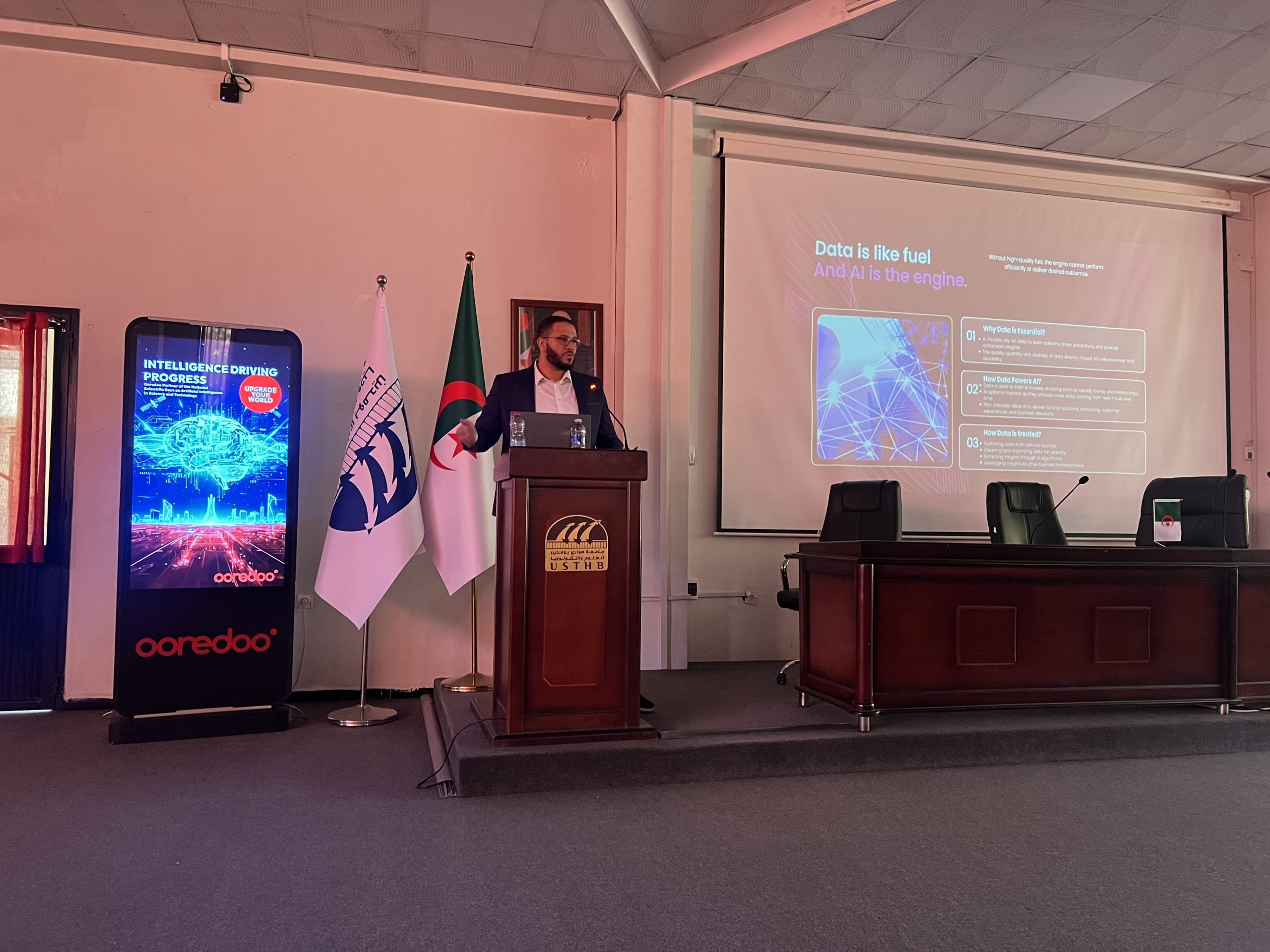 Ooredoo Algeria Sponsors AI Symposium at USTHB