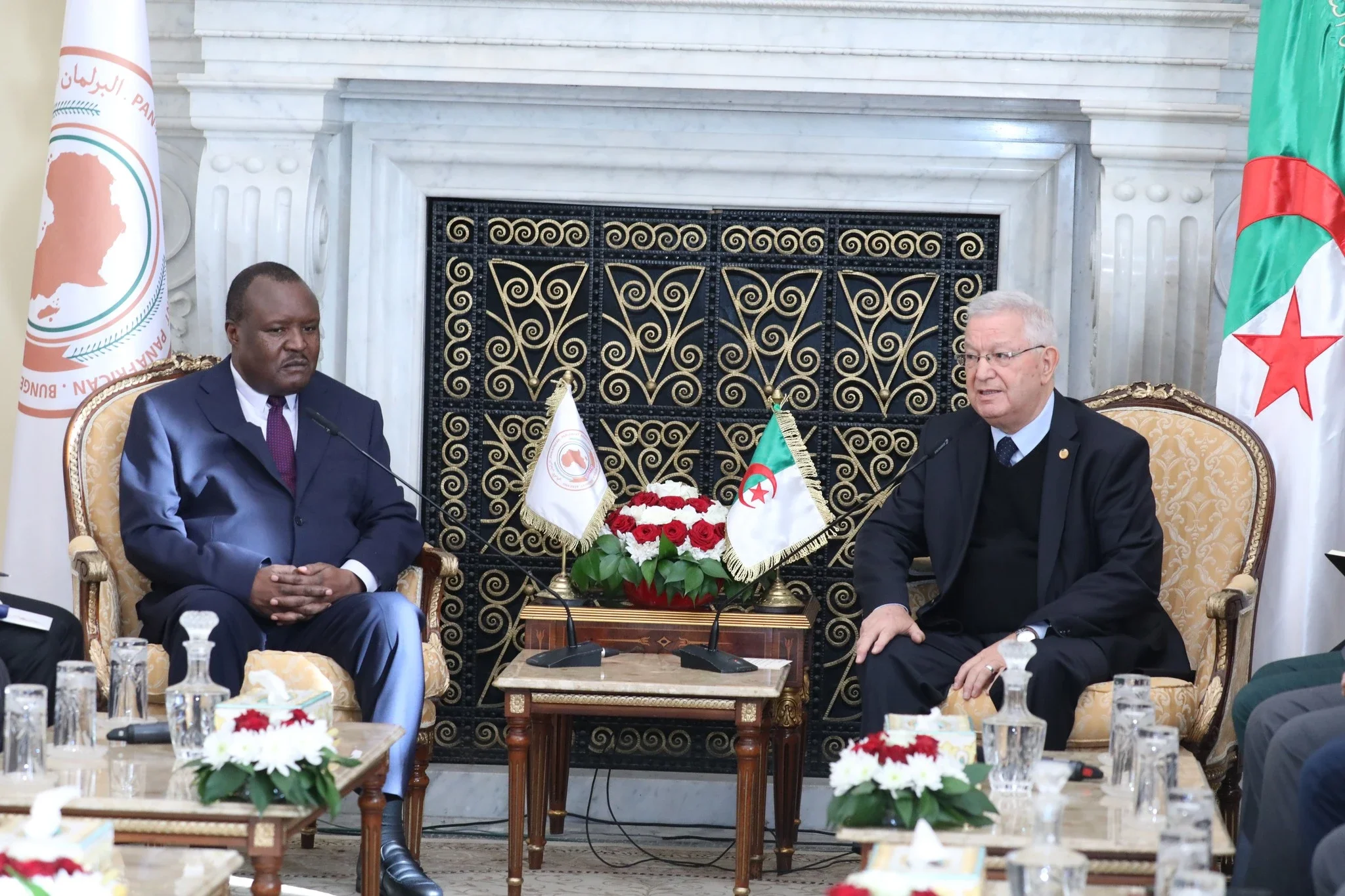 Algerian Senate President Welcomes African Parliament Head