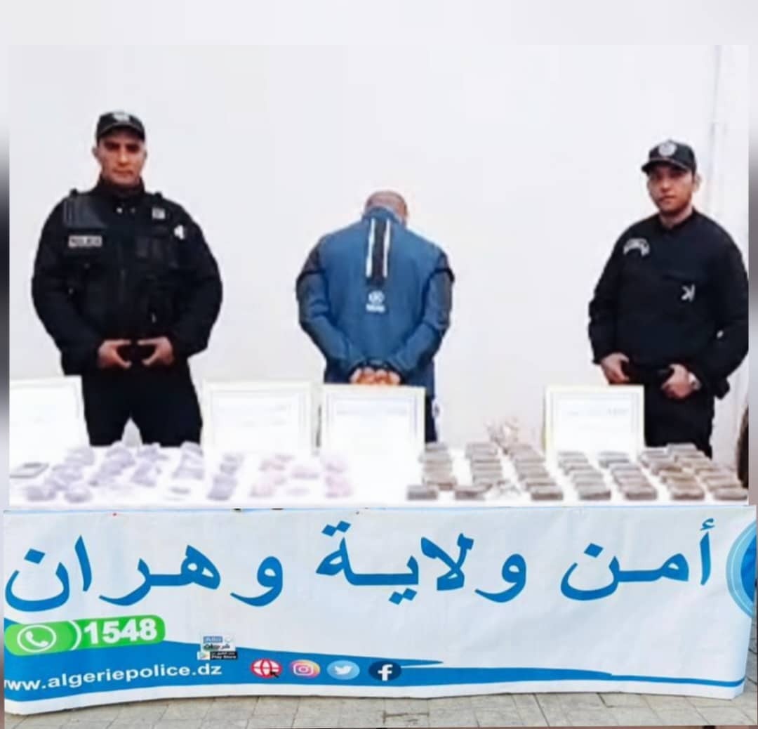 Major Drug Trafficker Apprehended in Oran