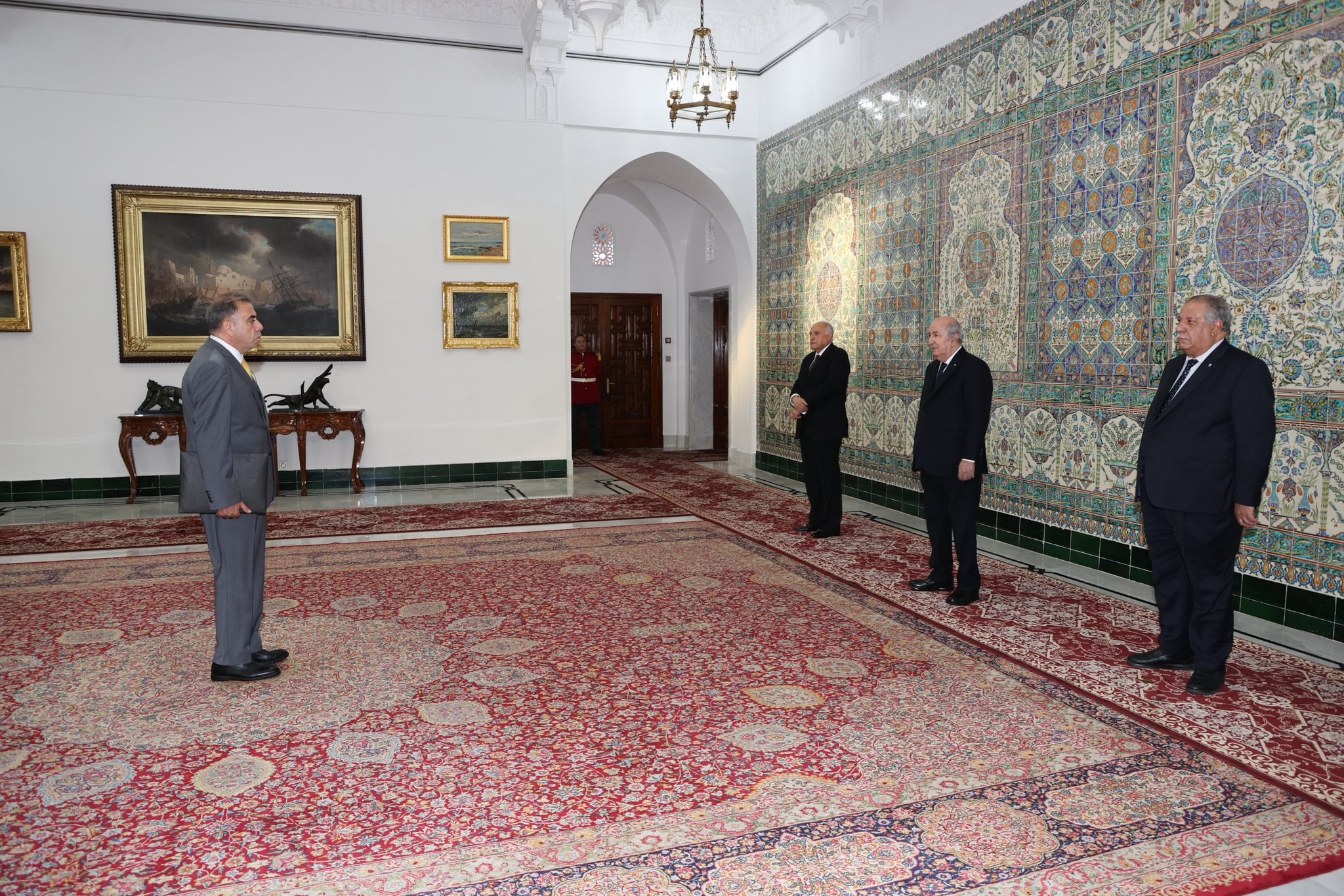 President Tebboune Receives Credentials from Five New Ambassadors