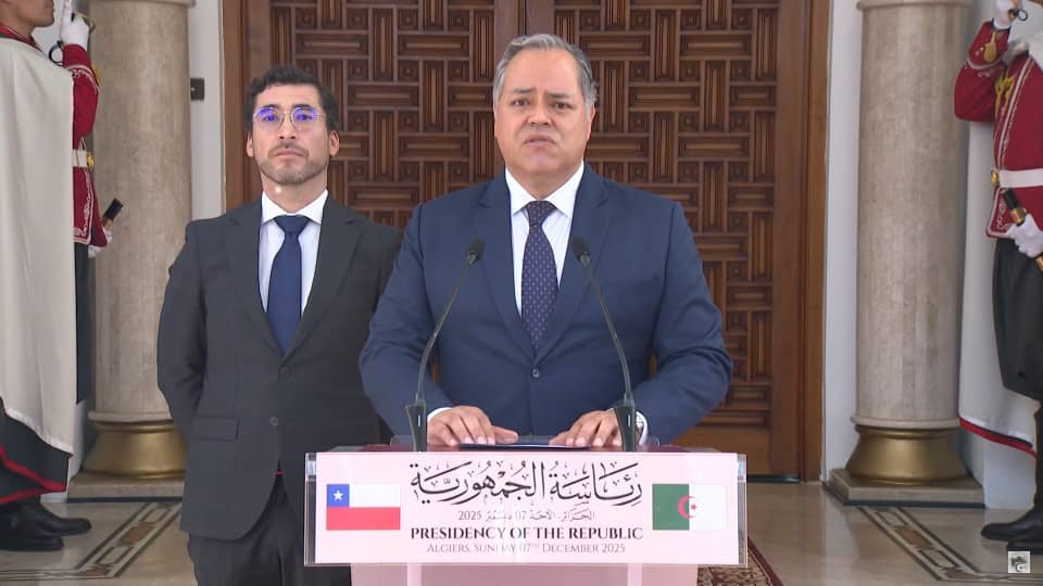 Chile Keen to Strengthen Ties with Algeria, New Envoy Affirms