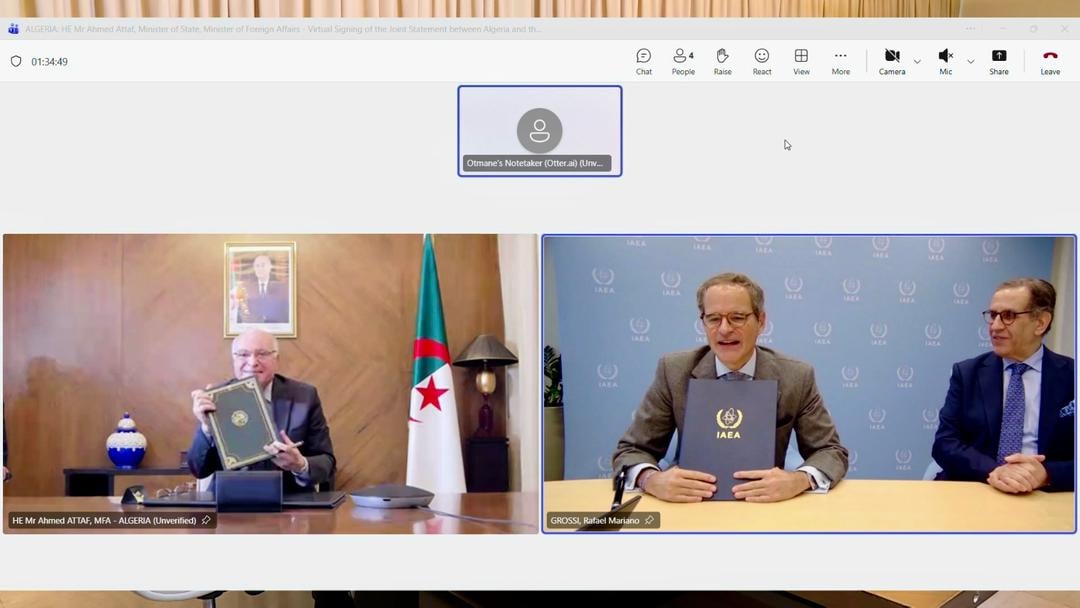 Algeria and IAEA Sign Cooperation Statement on Peaceful Nuclear Uses