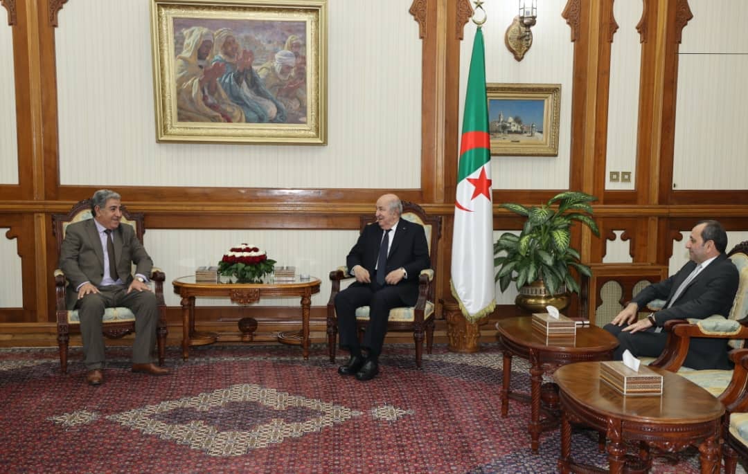 President Tebboune Meets Leader of El-Fadjr El-Djadid Party