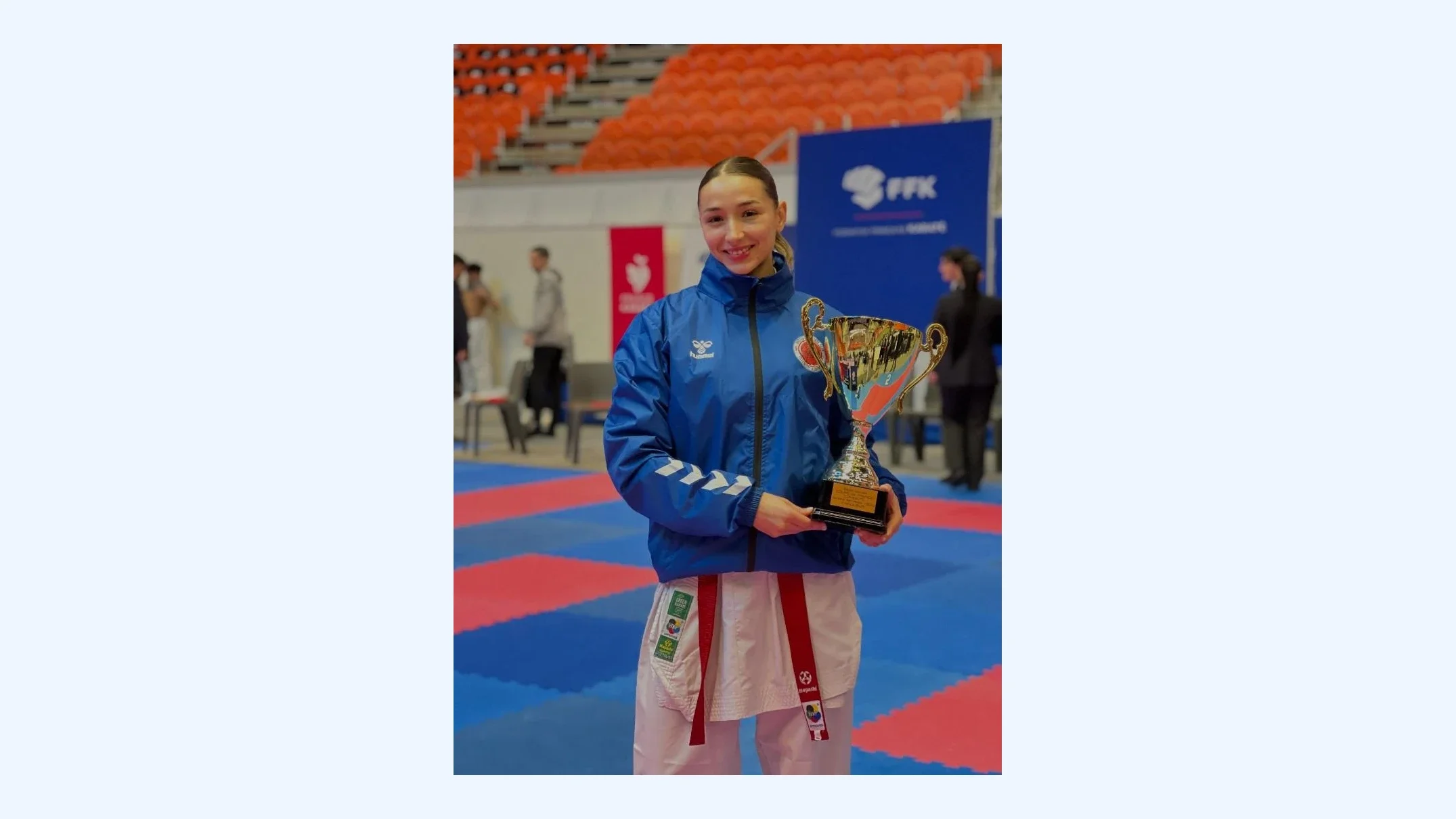 Celia Ouikene Secures French Karate Cup Title