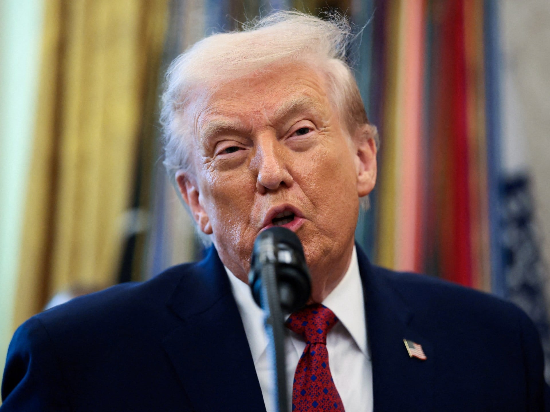 Trump Praises Syrian President, Denies Involvement in Attack