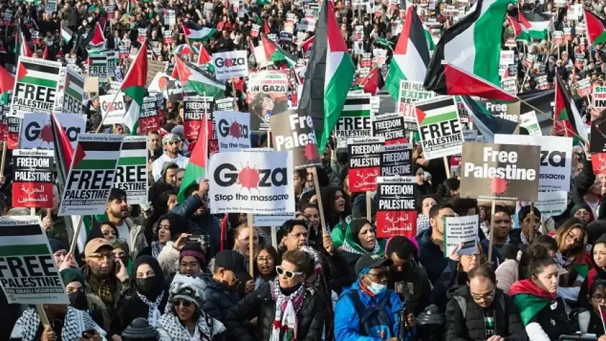 Massive Pro-Palestine Rally Condemns Gaza Offensive in Berlin