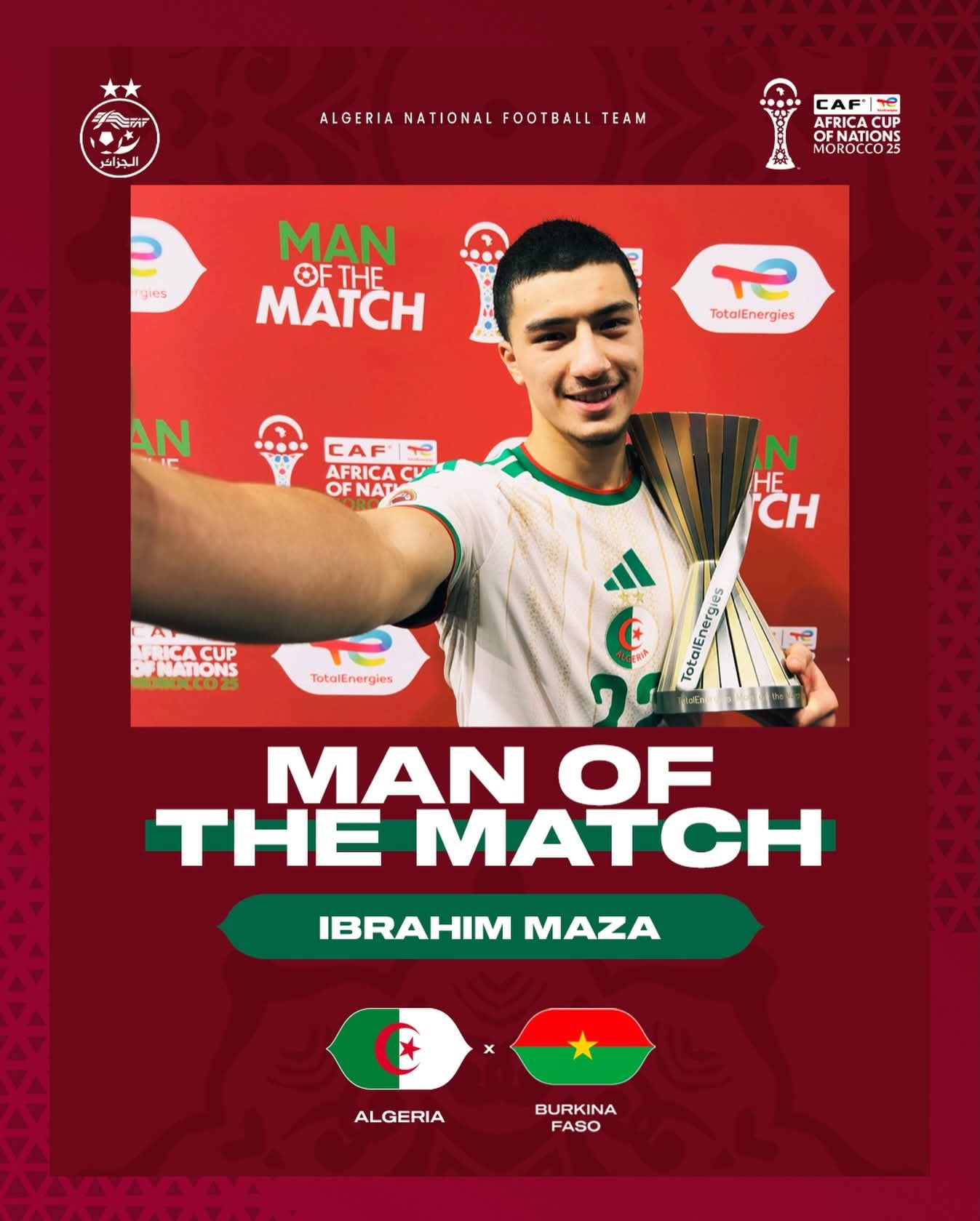 Ibrahim Mazza Shines, Crowned Man of the Match