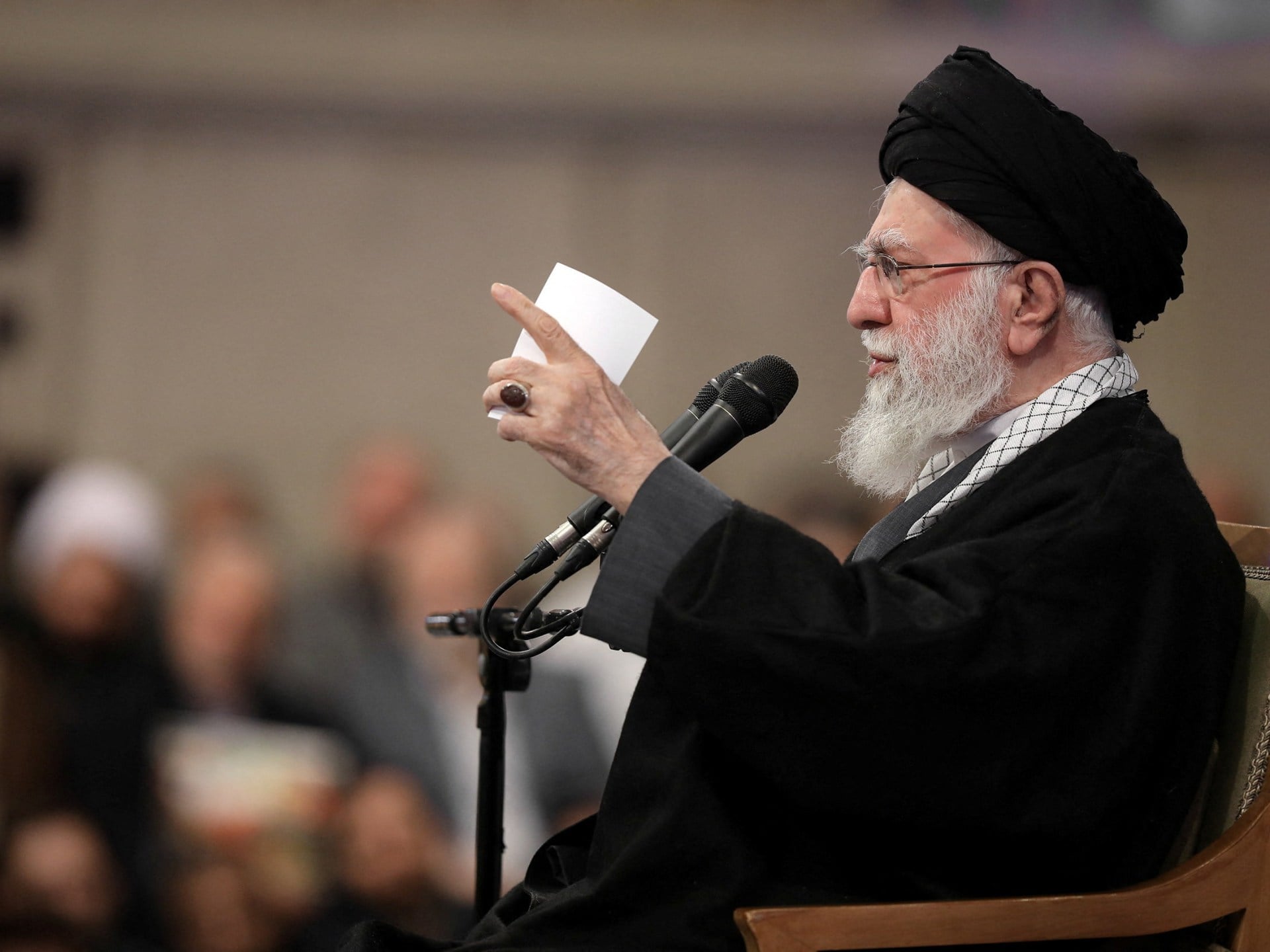 Khamenei Acknowledges Protests, Warns Against ‘Rioting’