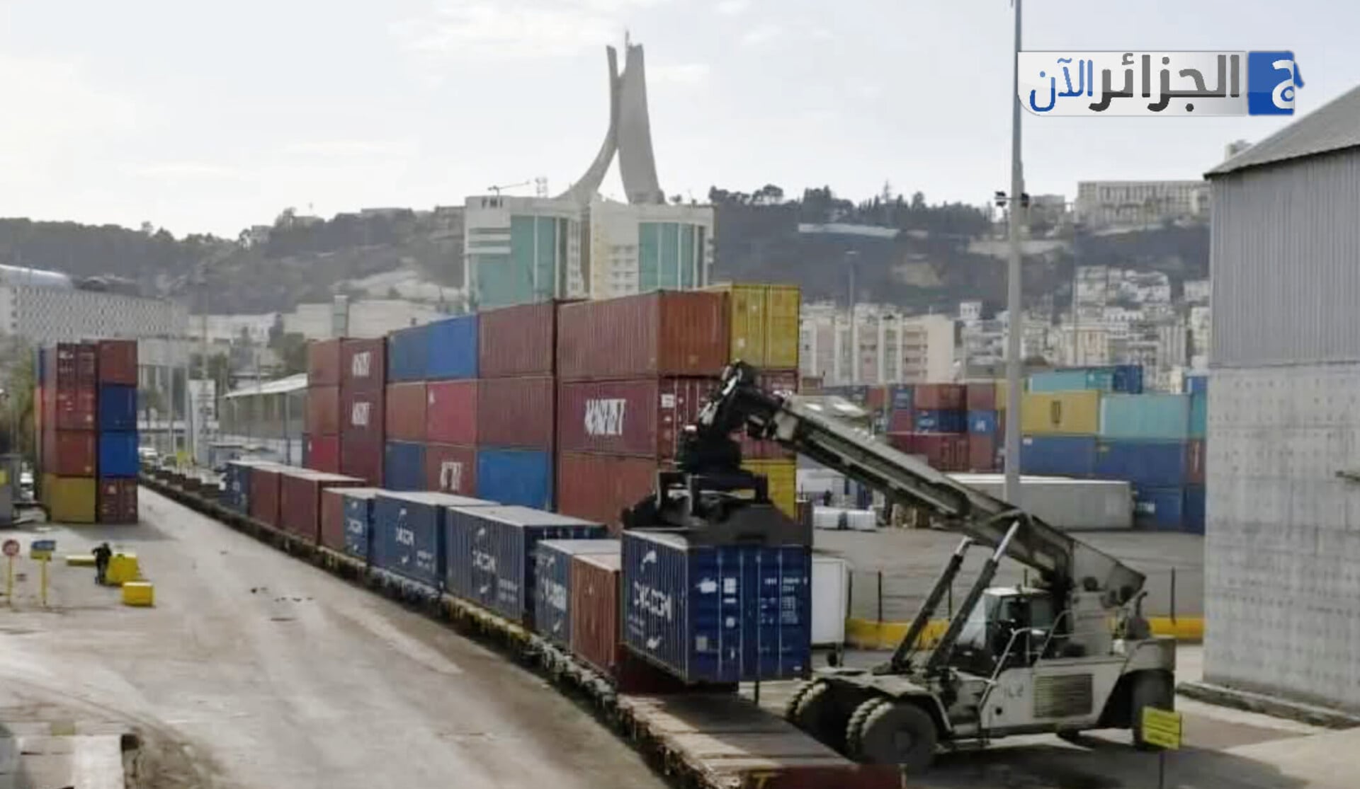First Container Train Shipment Departs Algiers Port