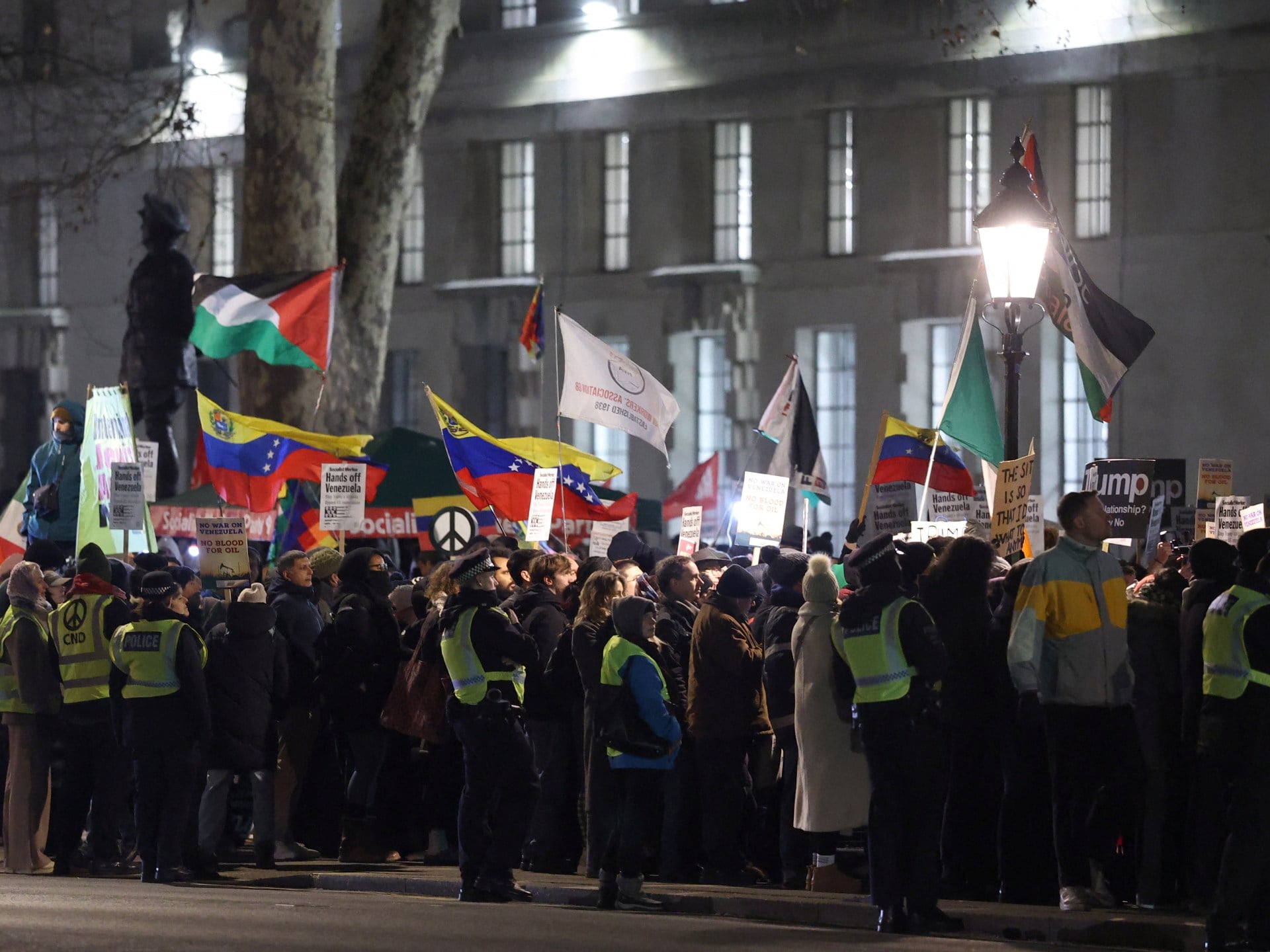 London Protests Erupt Over US Action in Venezuela
