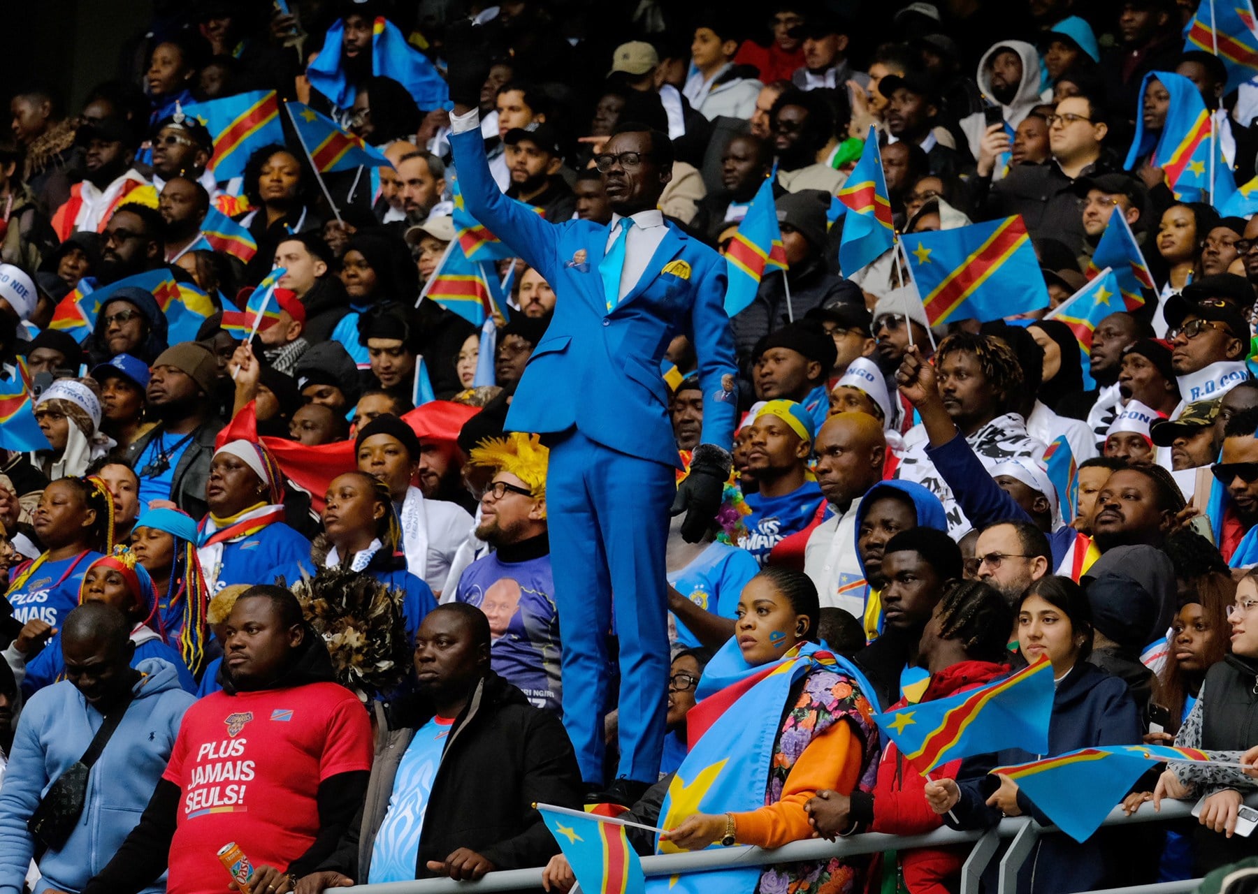 Lumumba’s Ghost: Congolese Fan Haunts Morocco with Silent Protest