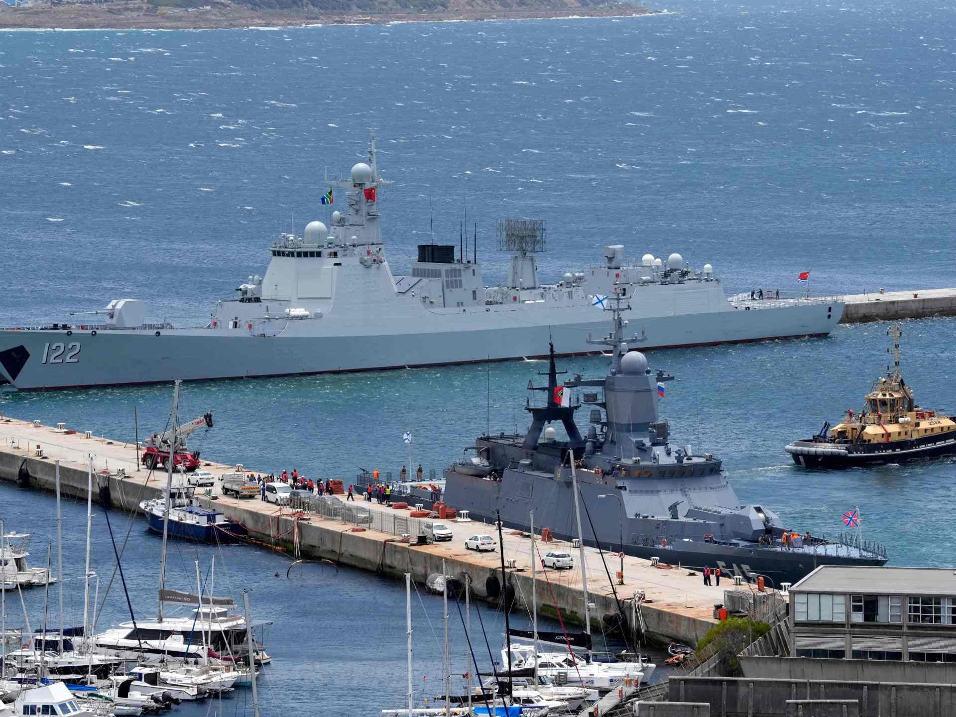 Joint Naval Drills Underway Off South African Coast