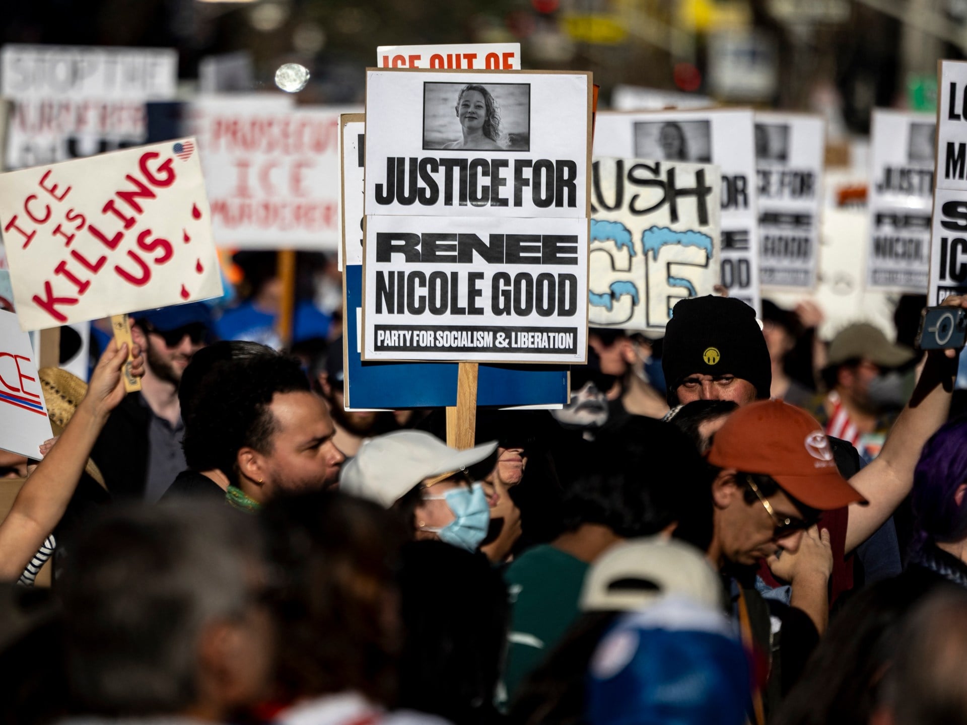 Protests Erupt Across US Over Immigration Agency Shooting