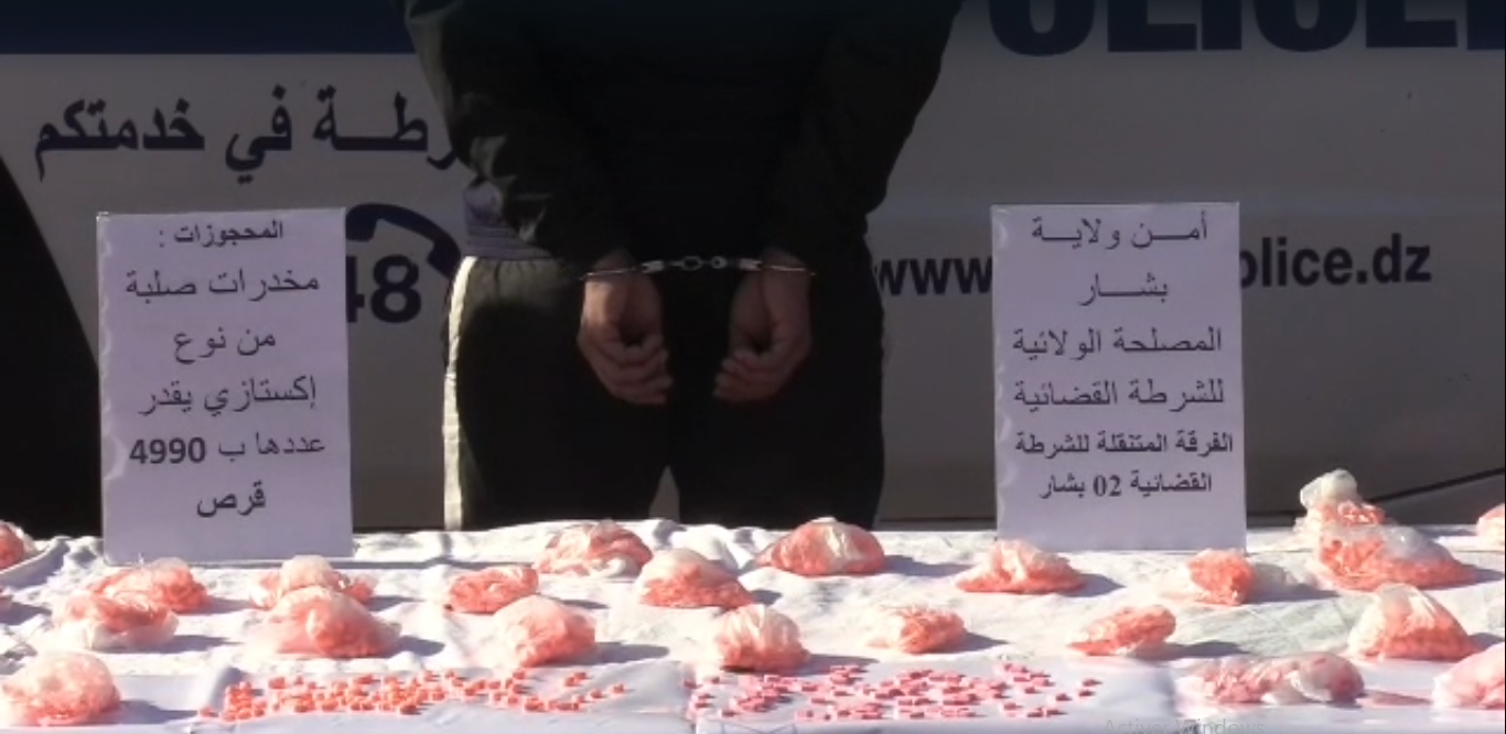 Béchar Police Seize Thousands of Ecstasy Pills, Arrest Trafficker