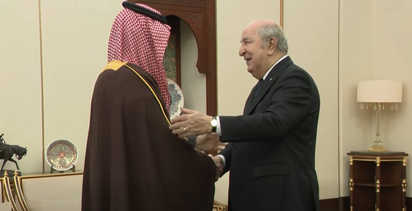 President Tebboune Receives Saudi Prince Abdulaziz bin Saud