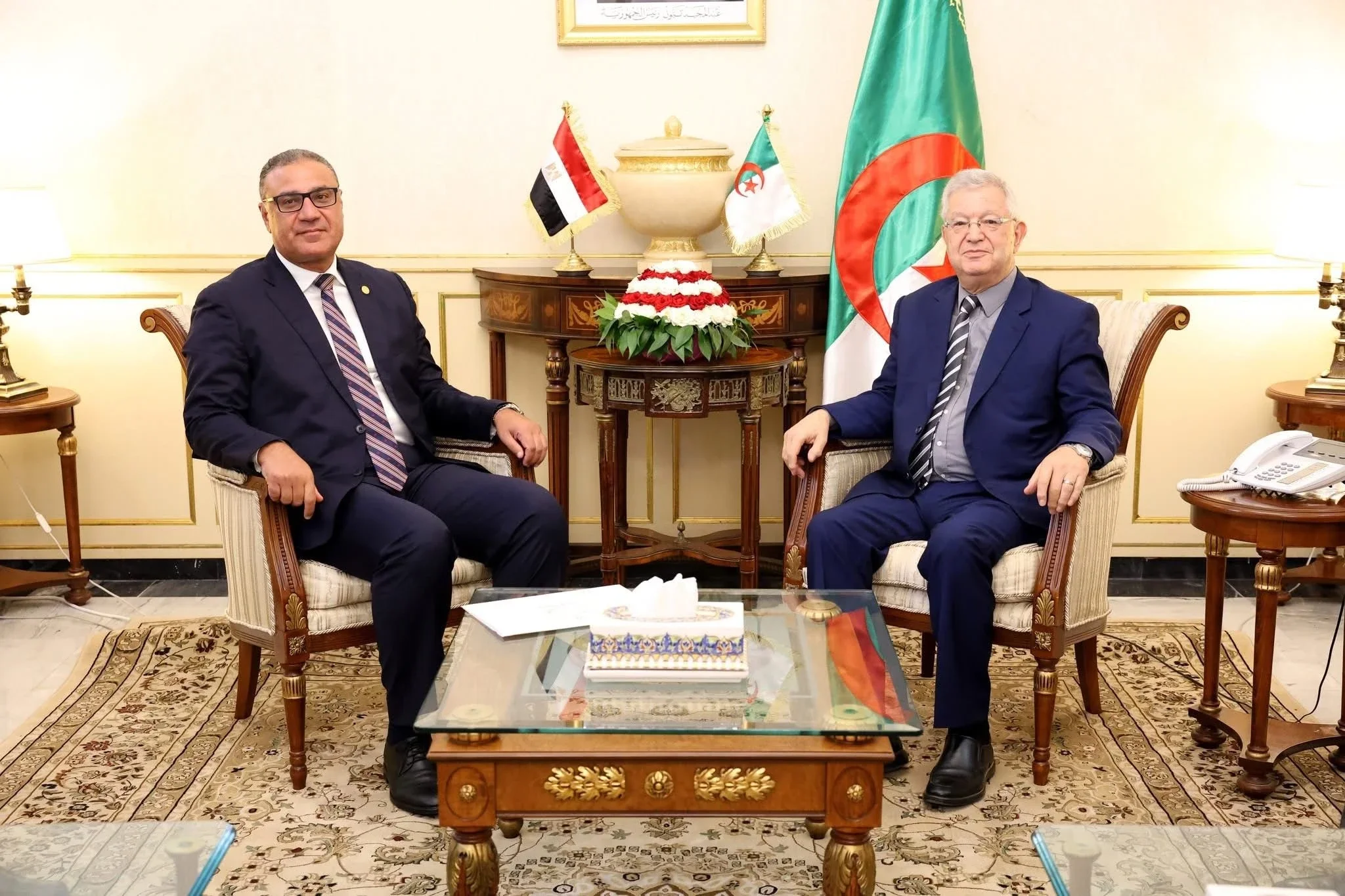 Nasri Receives Egyptian Ambassador in Algiers
