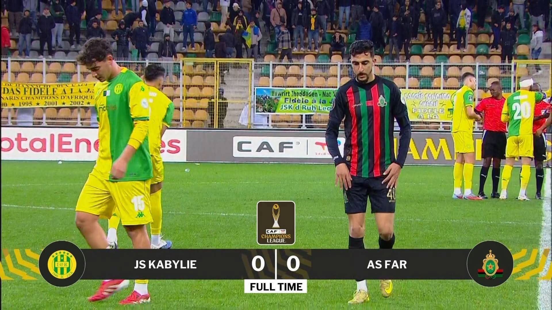 Stalemate in Algiers: JS Kabylie and AS FAR Share Points