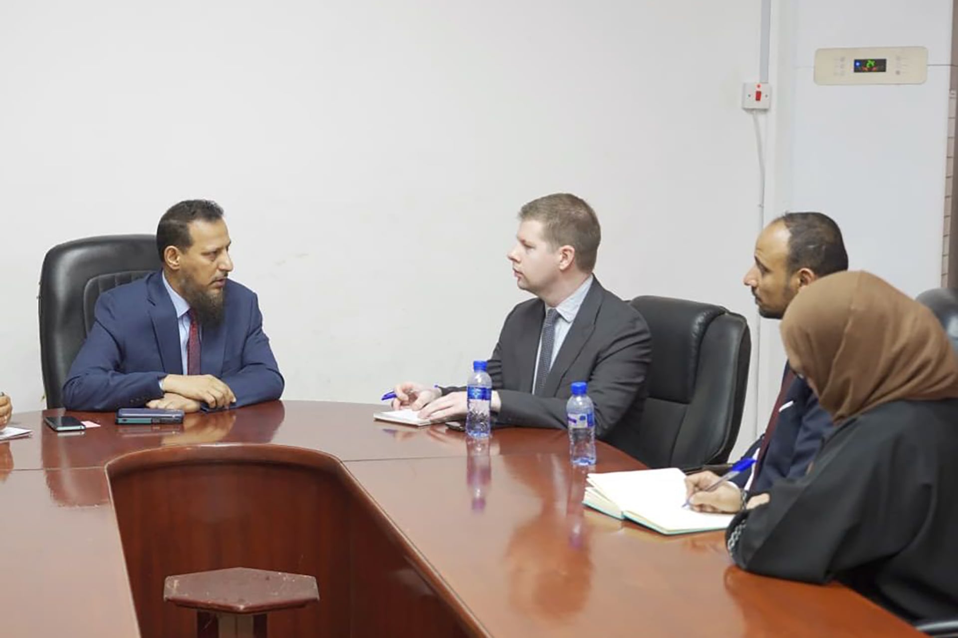 Aden Governor Discusses Military Redeployment with UN Official