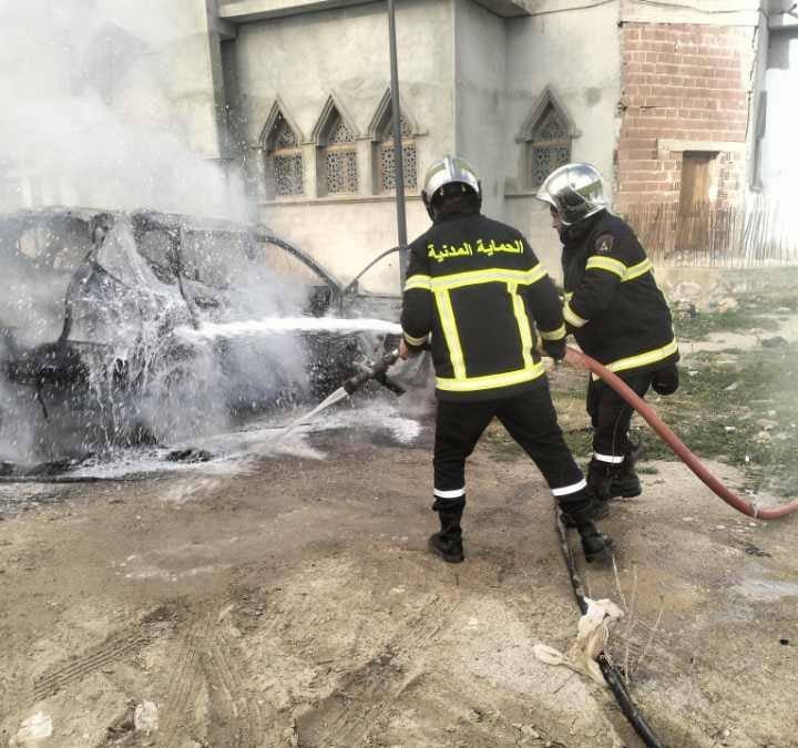 Two people injured in a car fire in Tebessa
