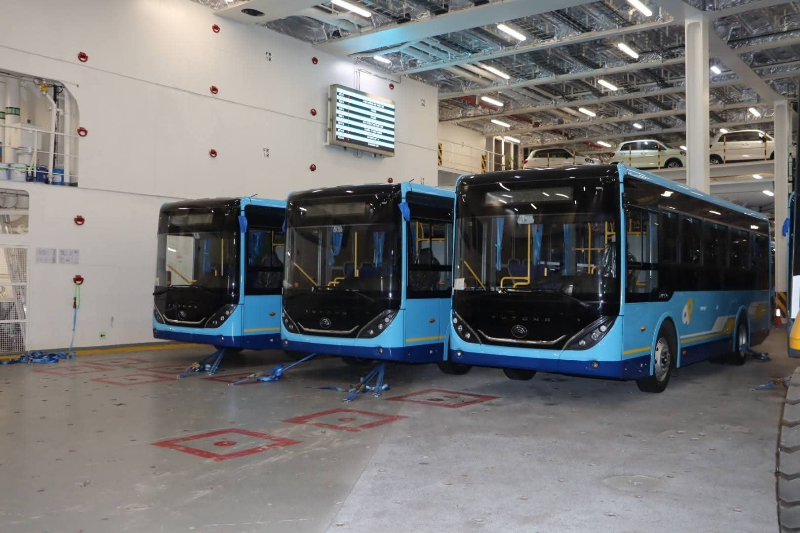 Receipt of second shipment of imported buses begins