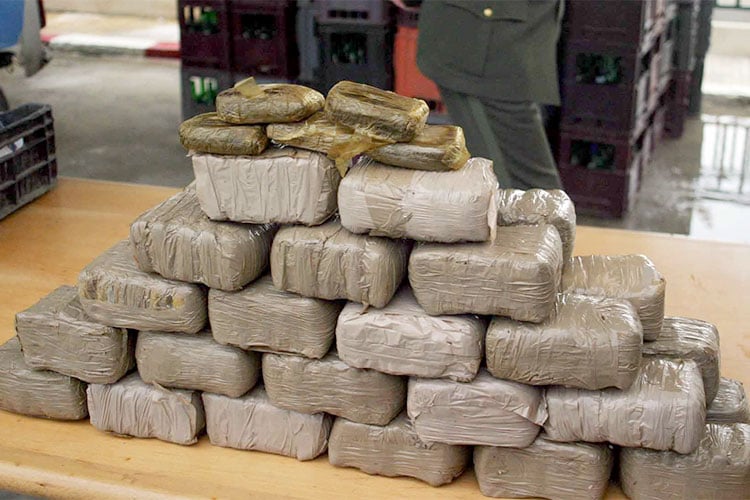 Seizure of nearly a quintal of drugs originating from Morocco