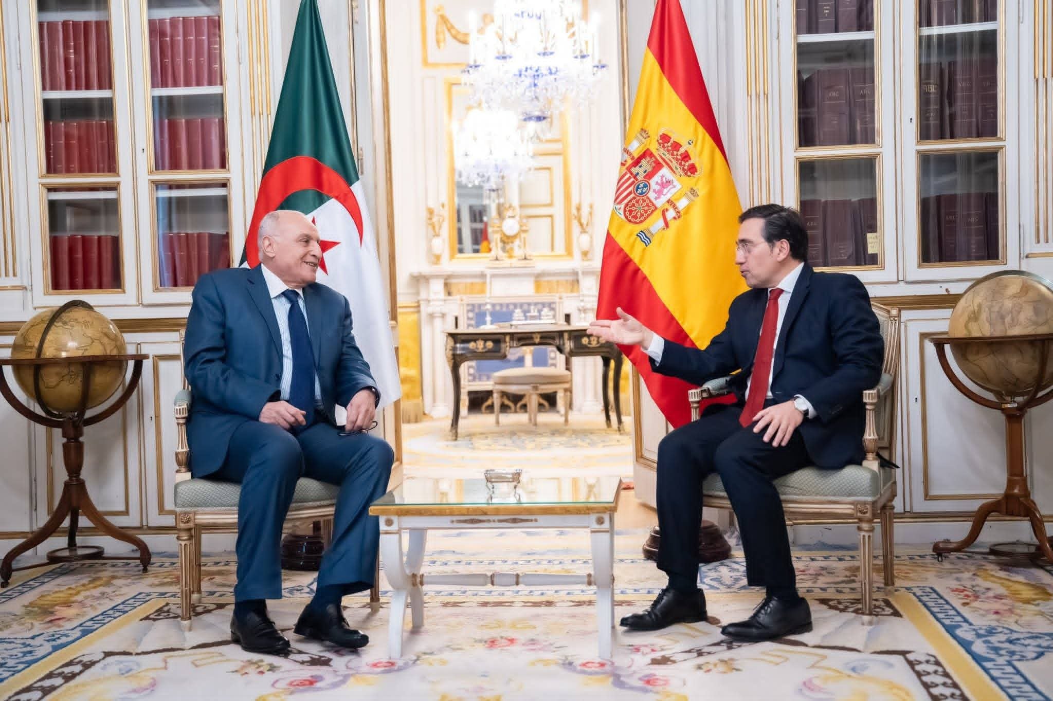 Attaf Holds Meeting with Spanish Counterpart
