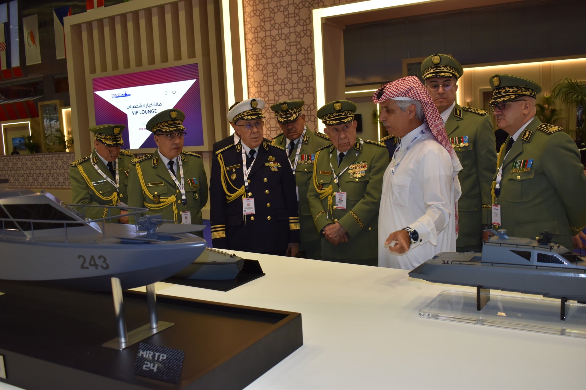 General Chengriha Reviews Military Cooperation Prospects with Qatari Defense Leaders
