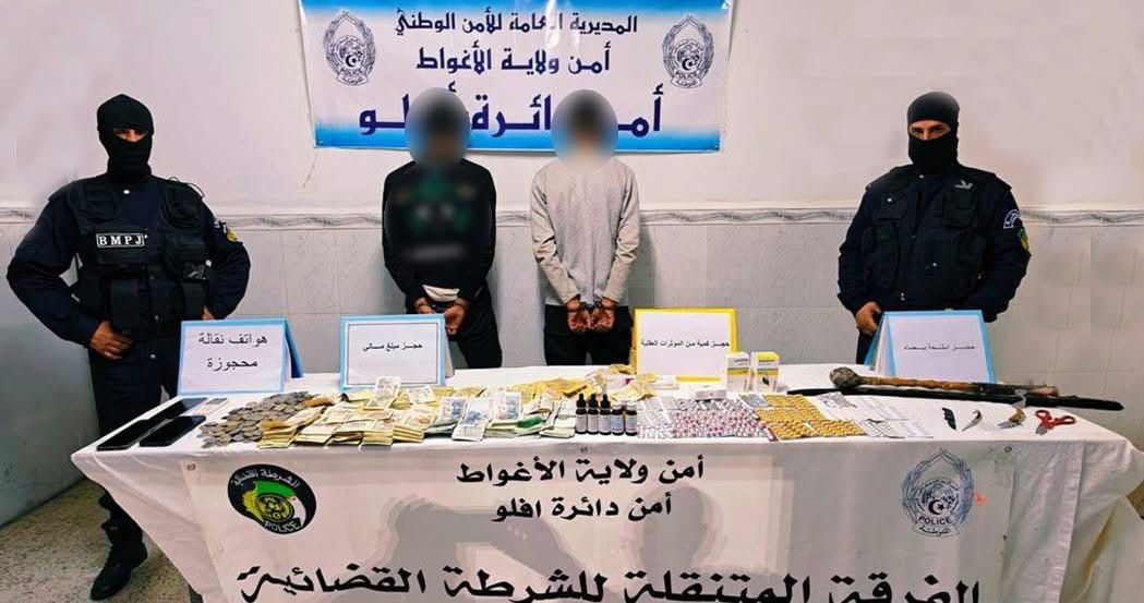 Laghouat: Two Arrested and Quantities of Psychotropic Substances Seized