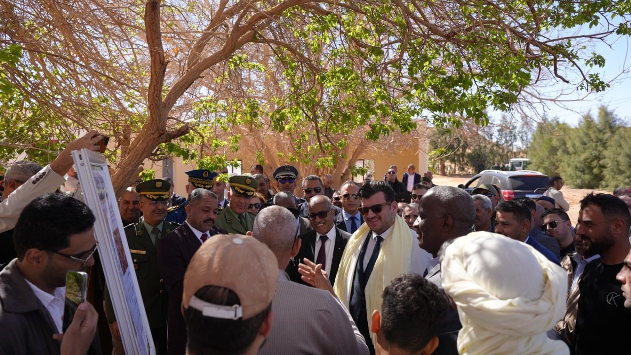 Yacine Walid on a Working and Inspection Visit to El Menia Province