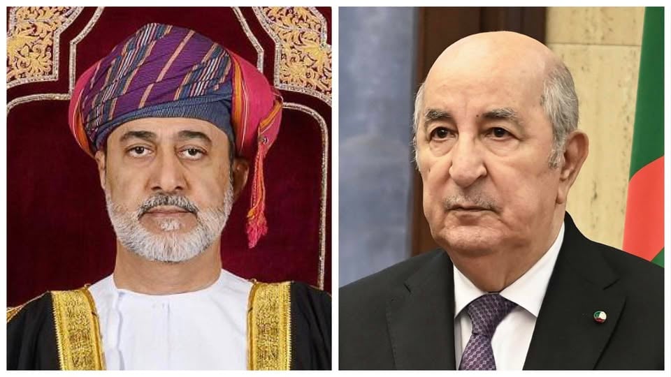President Tebboune holds a phone call with the Sultan of Oman