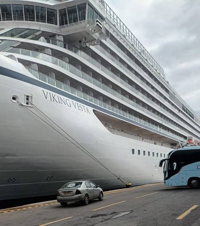 Cruise ship “Viking Vesta” docks at the Port of Algiers