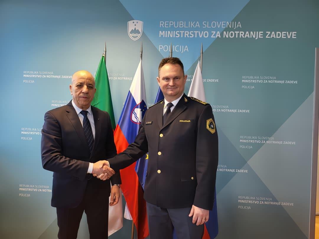 Badaoui in Slovenia leading a high-level police delegation
