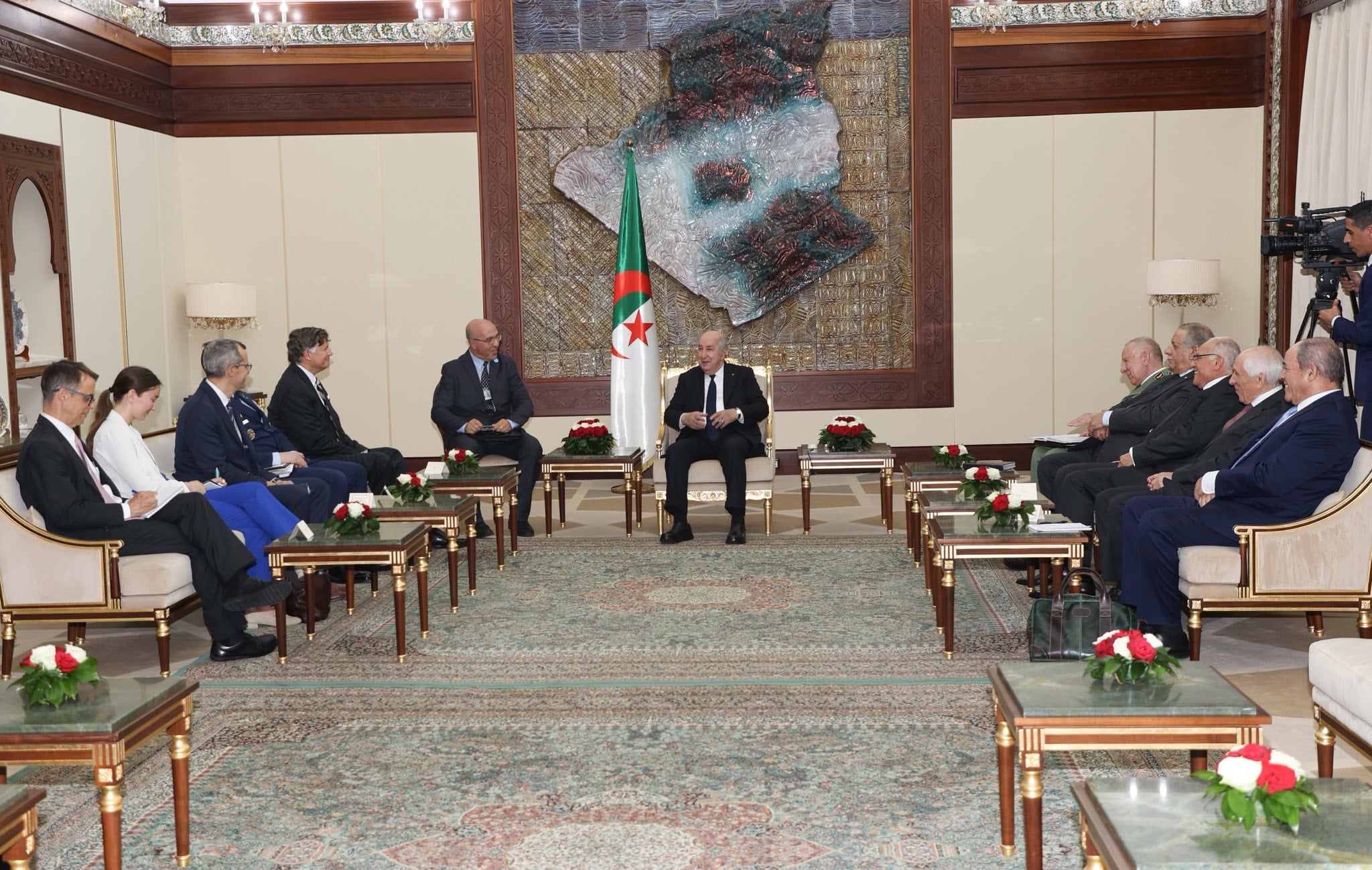 Algerian President Tebboune Receives US Deputy Secretary of State and AFRICOM Commander