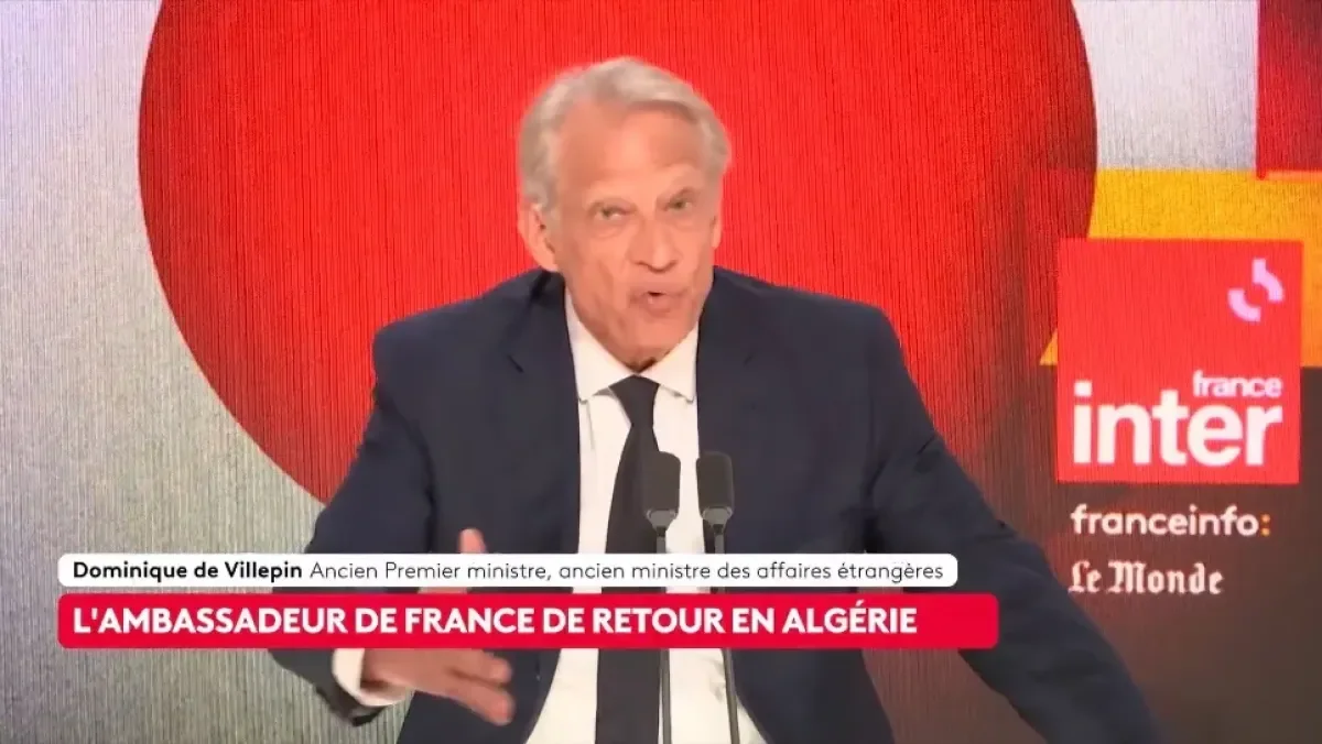 Former French PM Villepin: Stalemate with Algeria Serves No One — Morocco Is the Region’s ‘Key Country’