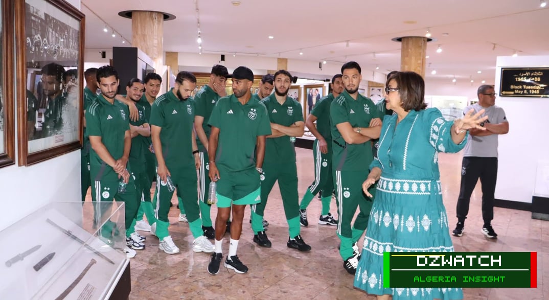 Algeria’s ‘The Greens’ Football Team Visits Mujahid Museum, Honors National History