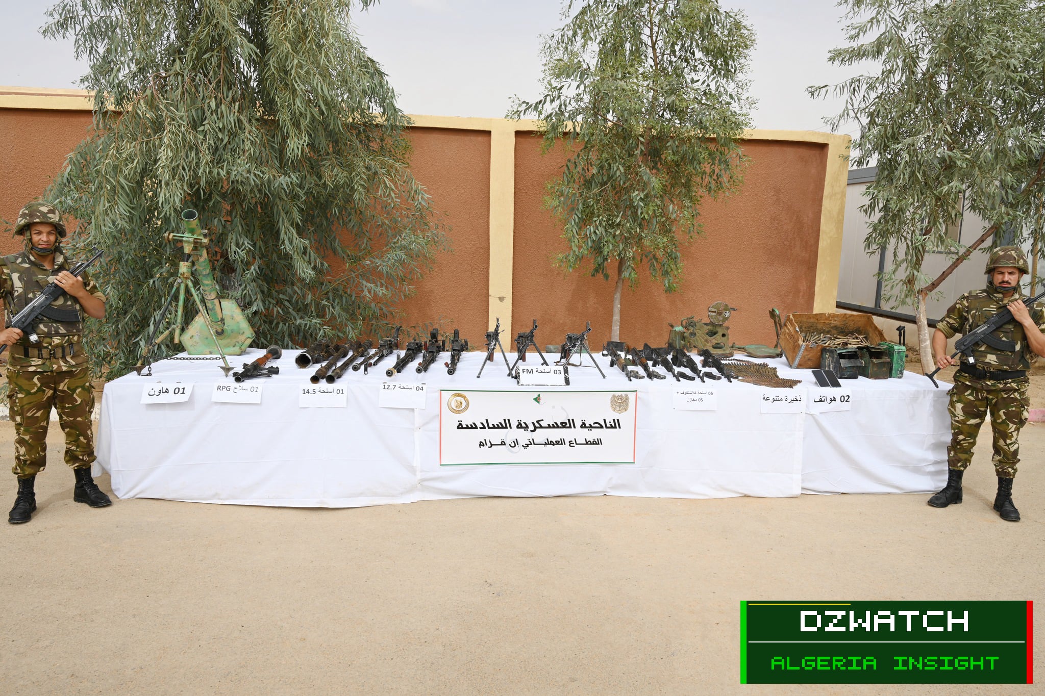 Algerian Army Secures Major Arms Cache in Successful In Guezzam Operation