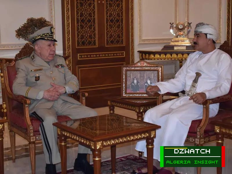 Algerian Army Chief Chanegriha Discusses Enhanced Military Cooperation with Omani Royal Office Minister
