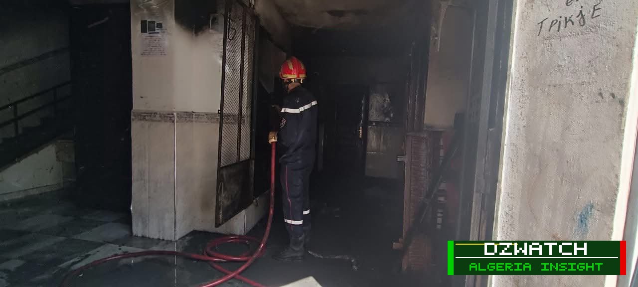 Sidi Bel Abbès: Nine Treated After Electrical Meter Fire in Apartment Building