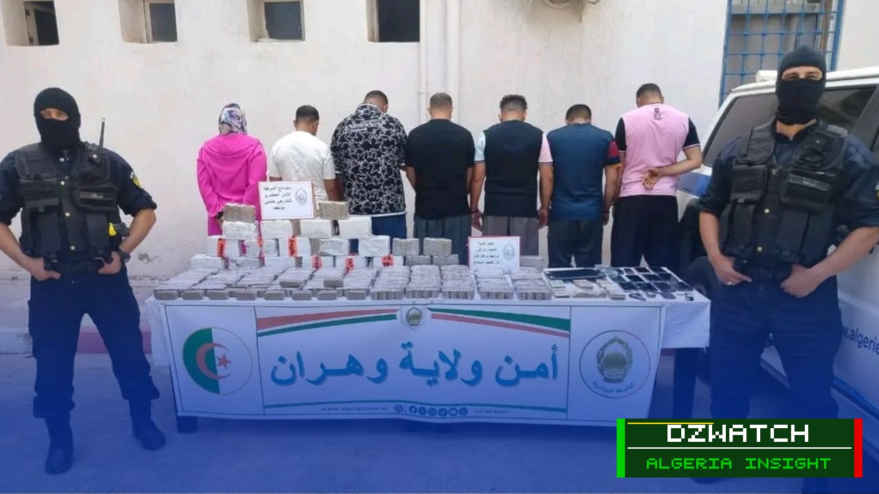 Oran Police Dismantle Criminal Network, Seize 48kg of Hashish