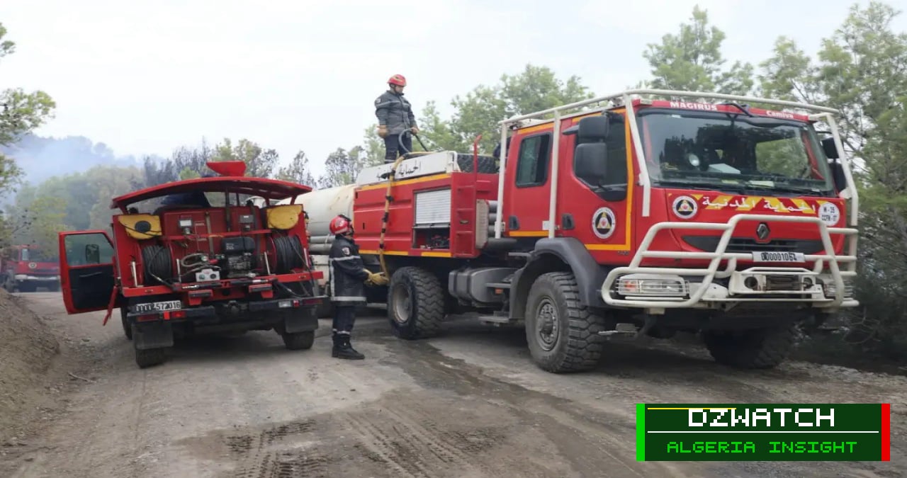 Algeria’s Civil Protection Successfully Douses 18 Agricultural Fires in 24 Hours