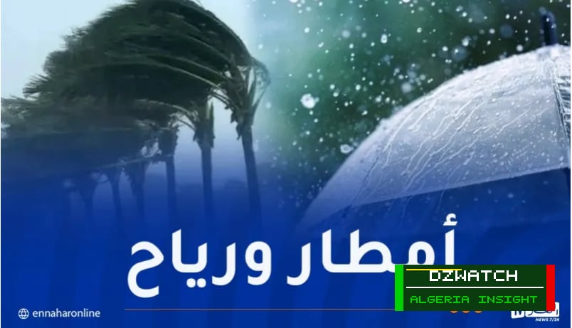 Algeria Forecasts Widespread Thunderstorms and Southern Sandstorms for Tuesday