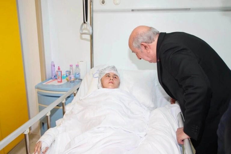 President Tebboune Visits Survivors of Tragic Fire Immediately After Returning from Germany