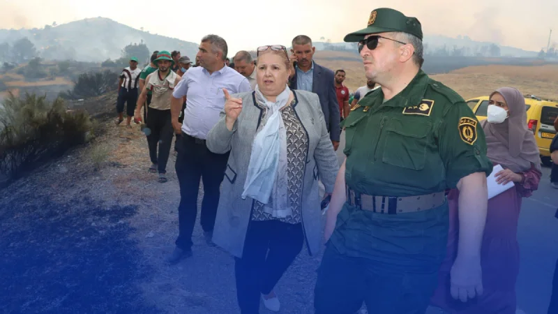 Bouira Governor Oversees Wildfire Response and Orders Full Mobilization