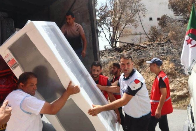 Solidarity Convoy Delivers Aid to Wildfire-Affected Families in Annaba