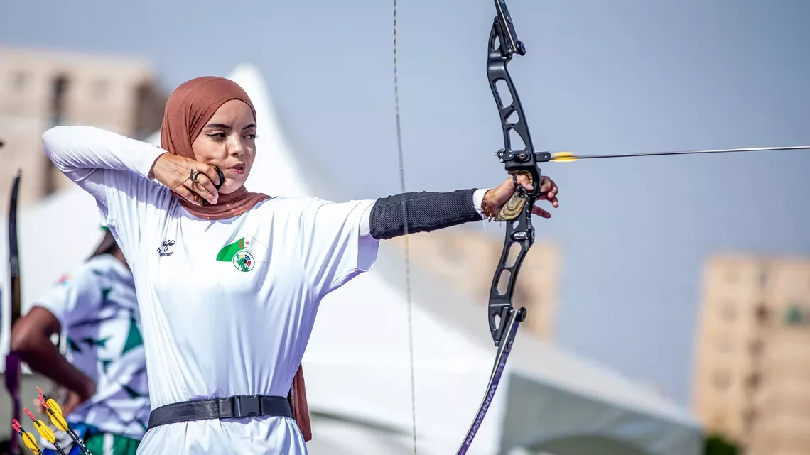Marwa Rahmoun Wins Three Medals at African Archery Championships