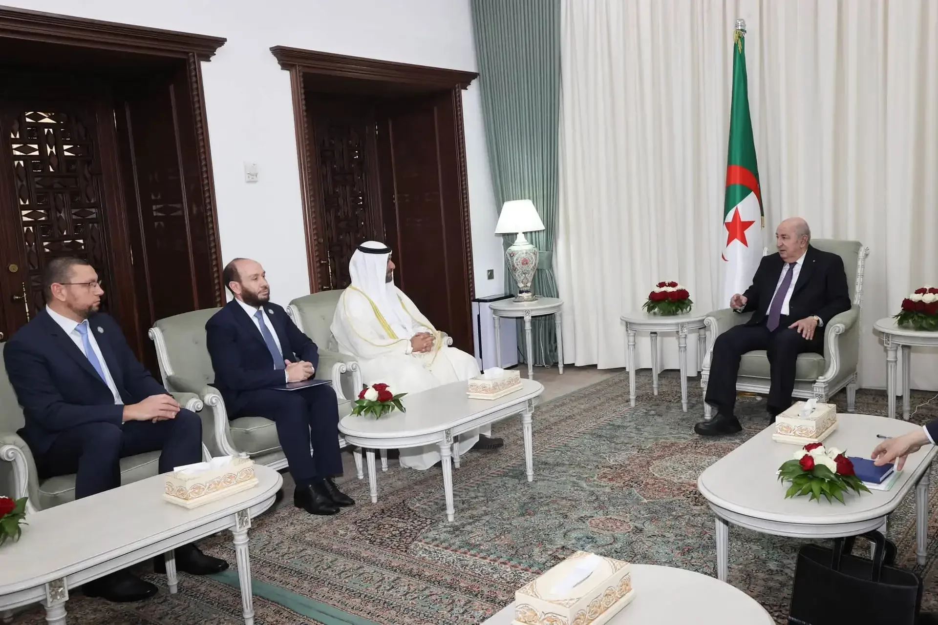 OPEC Secretary General Al-Ghais Meets President Tebboune