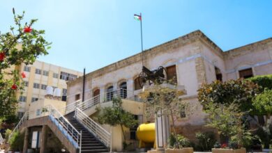 Gaza Strip Library Destruction