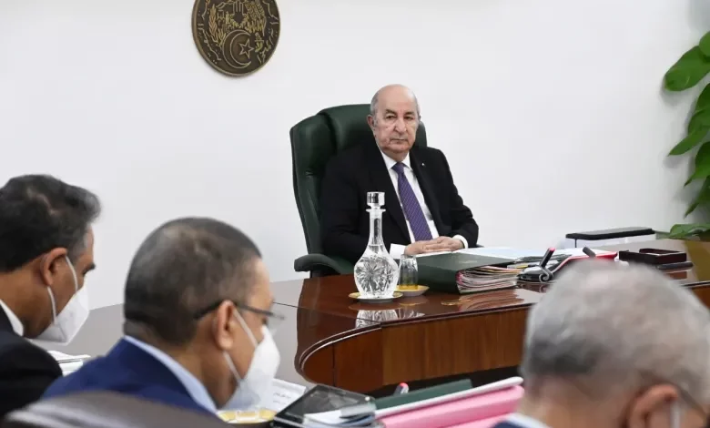 Algerian President Cabinet Meeting 2021