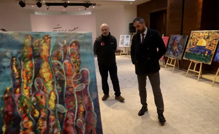 Palestinian Ministry of Culture Opens "100 Paintings from Gaza" Exhibition in Ramallah